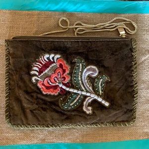 Steve Madden Orchid Crushed Velvet Purse